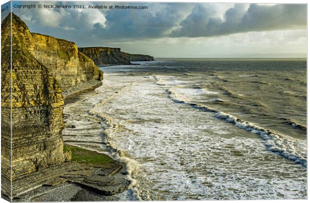 Glamorgan Heritage Coast from Dunraven Southerndown Canvas Print by Nick Jenkins