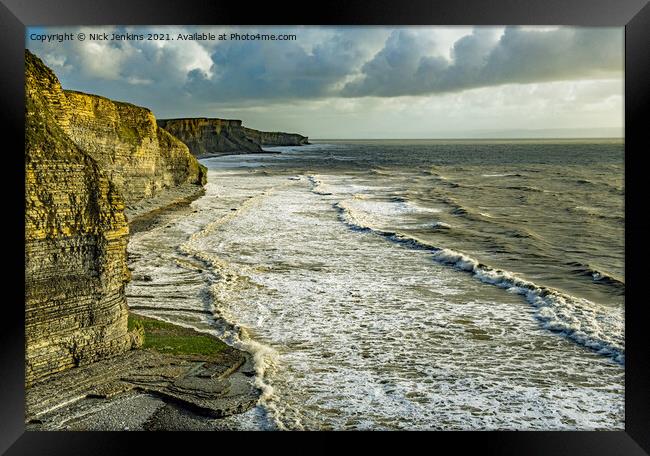 Glamorgan Heritage Coast from Dunraven Southerndown Framed Print by Nick Jenkins