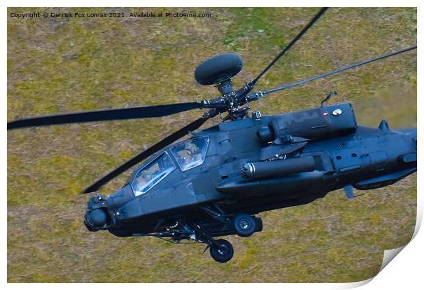 Apache Helicopter  Print by Derrick Fox Lomax