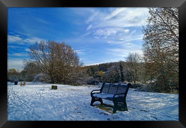 Dearne Valley Park in Winter Framed Print by Darren Galpin