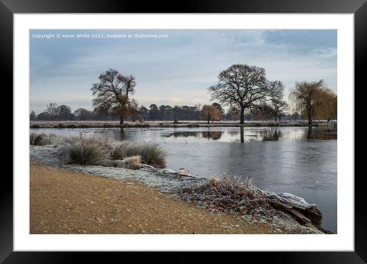 Mid winter on an early frosty morning Framed Mounted Print by Kevin White