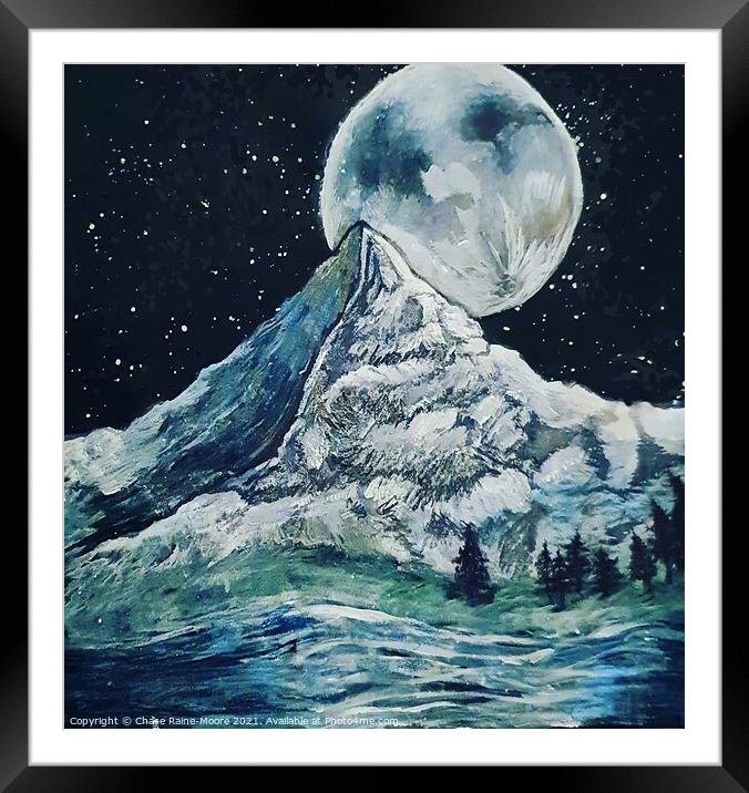 Glacial Peak  Framed Mounted Print by Chase Raine-Moore