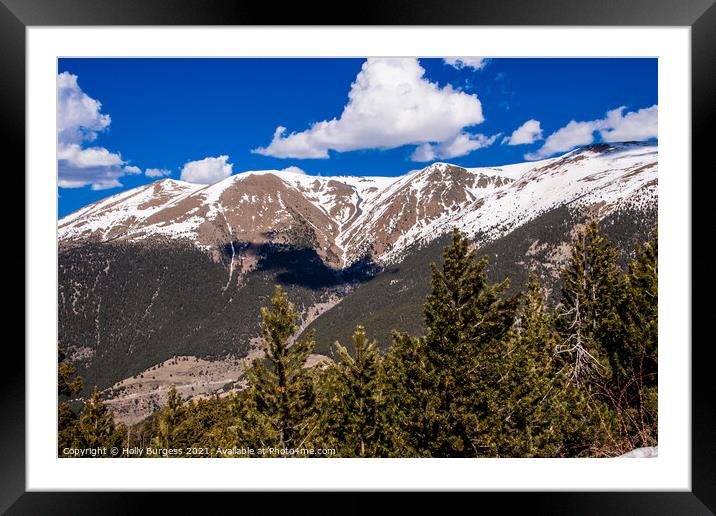 Enthralling Pyrenees Panorama: Andorra's Intrigue Framed Mounted Print by Holly Burgess