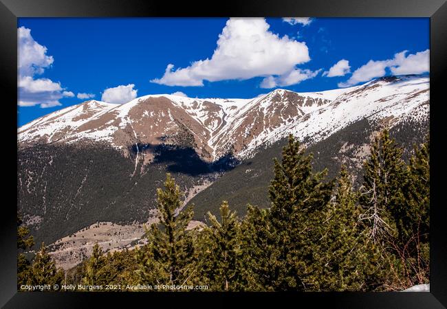 Enthralling Pyrenees Panorama: Andorra's Intrigue Framed Print by Holly Burgess