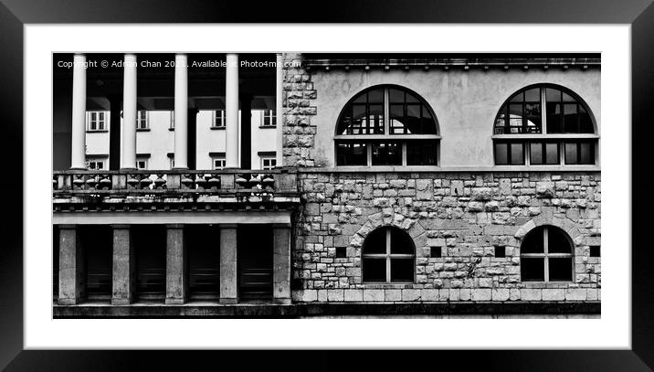 Windows and Pillars Framed Mounted Print by Adrian Chan