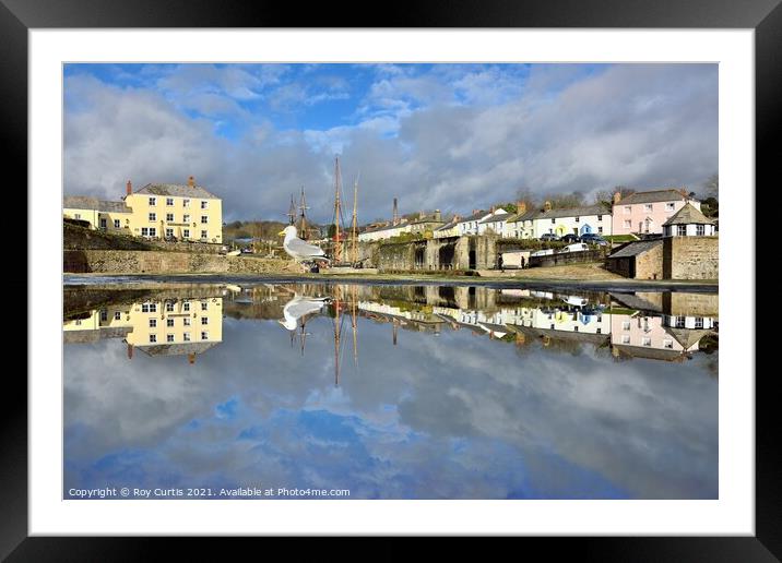 Charlestown Reflections Framed Mounted Print by Roy Curtis
