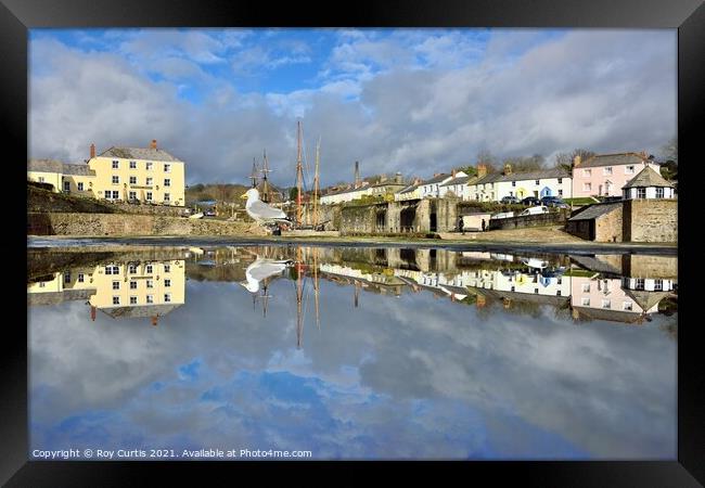 Charlestown Reflections Framed Print by Roy Curtis