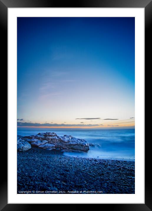 Sunset Ogmore Beach  Framed Mounted Print by Simon Connellan