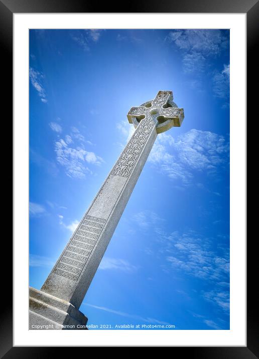 Tennyson Monument, Isle of Wight Framed Mounted Print by Simon Connellan