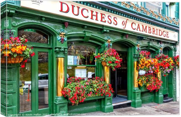 The Duchess of Cambridge public house, Canvas Print by Kevin Hellon