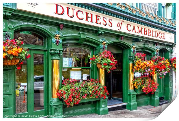 The Duchess of Cambridge public house, Print by Kevin Hellon