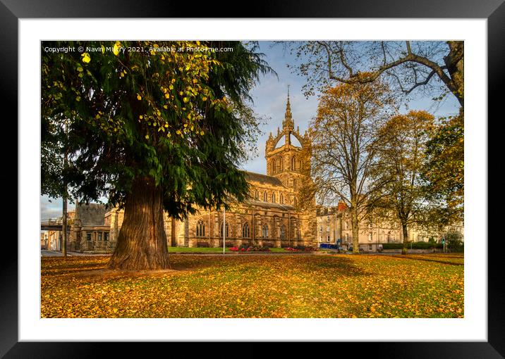 St Leonard's-in-the-Fields Church Perth Framed Mounted Print by Navin Mistry