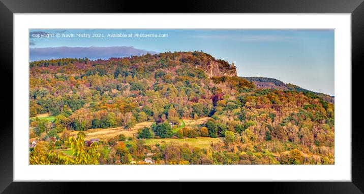 Kinnoull Hill Perth Panorama  Framed Mounted Print by Navin Mistry