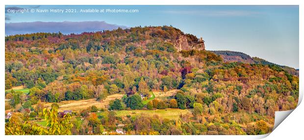 Kinnoull Hill Perth Panorama  Print by Navin Mistry