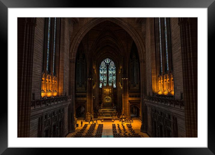 Anglican Cathedral in Liverpool Framed Mounted Print by Jason Wells