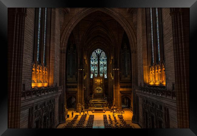 Anglican Cathedral in Liverpool Framed Print by Jason Wells
