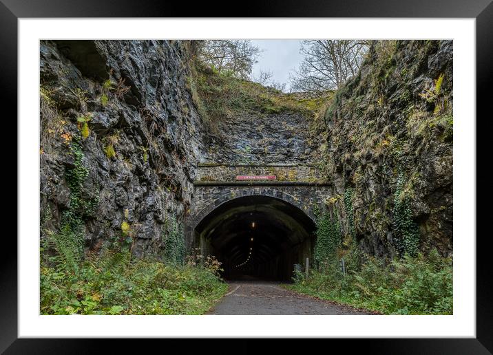 Litton Tunnel entrance Framed Mounted Print by Jason Wells