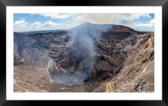Masaya Volcano panorama Framed Mounted Print by Jason Wells