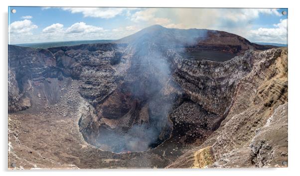 Masaya Volcano panorama Acrylic by Jason Wells