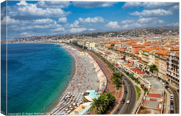 A Breathtaking View of Nice Canvas Print by Roger Mechan