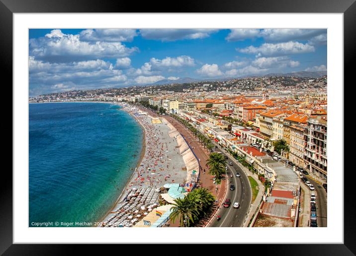 A Breathtaking View of Nice Framed Mounted Print by Roger Mechan