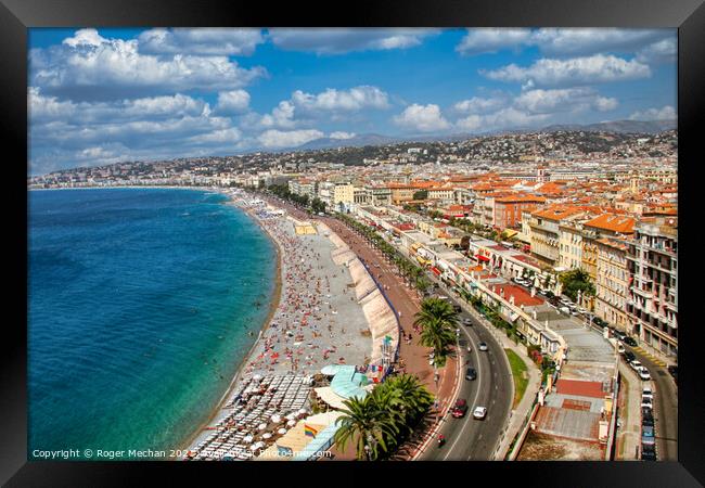 A Breathtaking View of Nice Framed Print by Roger Mechan
