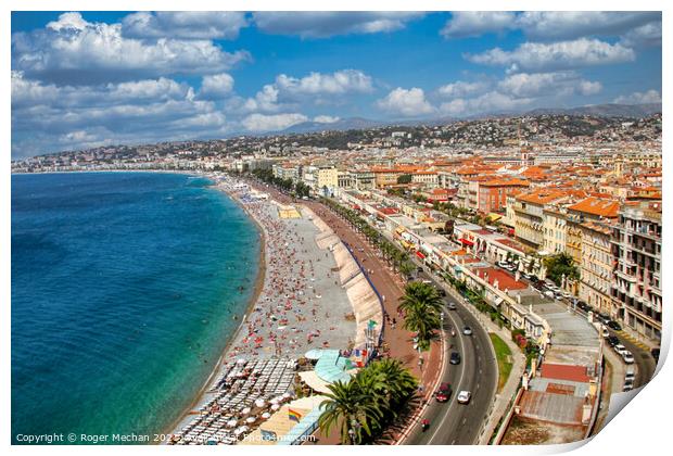 A Breathtaking View of Nice Print by Roger Mechan