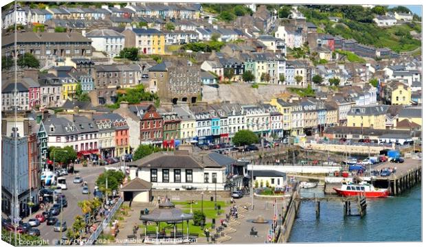 Colourful Cobh Canvas Print by Roy Curtis