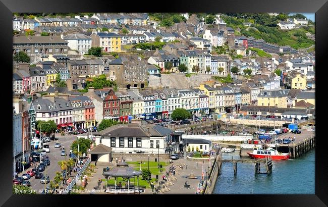 Colourful Cobh Framed Print by Roy Curtis