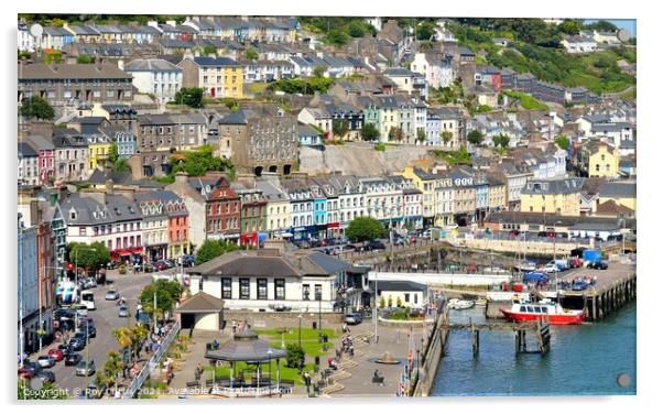 Colourful Cobh Acrylic by Roy Curtis