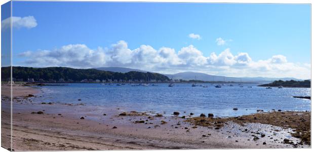 Beach view at Millport Canvas Print by Allan Durward Photography