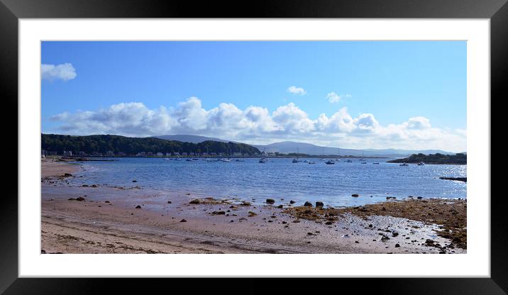 Beach view at Millport Framed Mounted Print by Allan Durward Photography