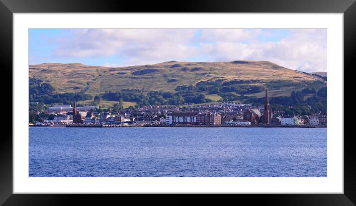 Largs on Ayrshire`s Clyde Riviera Framed Mounted Print by Allan Durward Photography