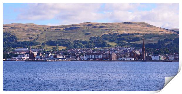 Largs on Ayrshire`s Clyde Riviera Print by Allan Durward Photography
