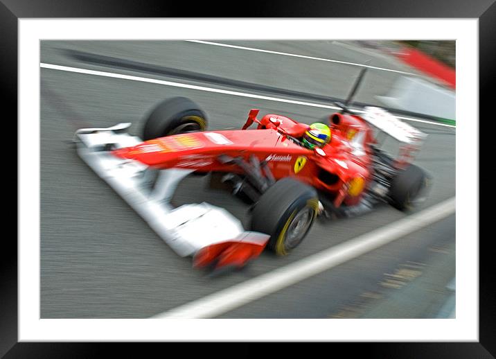 Felipe Massa - Catalunya 2011 Framed Mounted Print by SEAN RAMSELL