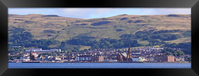 Largs, a panoramic view Framed Print by Allan Durward Photography