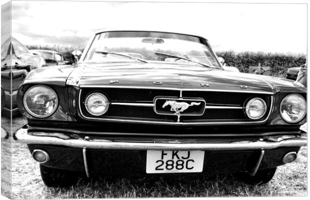 Ford Mustang Sports Motor Car Canvas Print by Andy Evans Photos