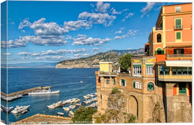 Enchanting View of Sorrento Bay Canvas Print by Roger Mechan