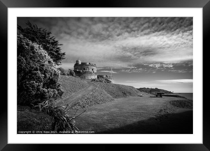 St Mawes Castle Framed Mounted Print by Chris Rose