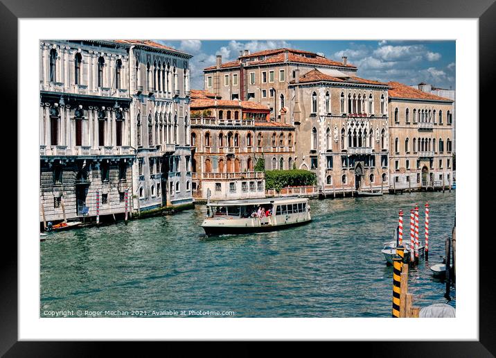 Serene Venice Framed Mounted Print by Roger Mechan