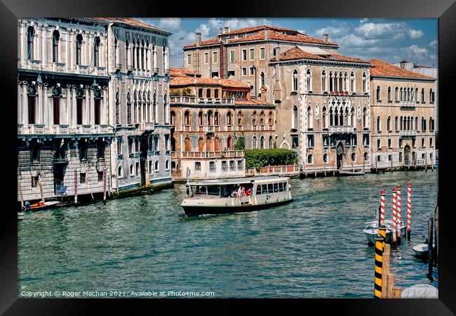 Serene Venice Framed Print by Roger Mechan