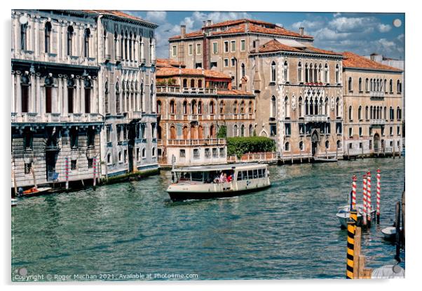 Serene Venice Acrylic by Roger Mechan