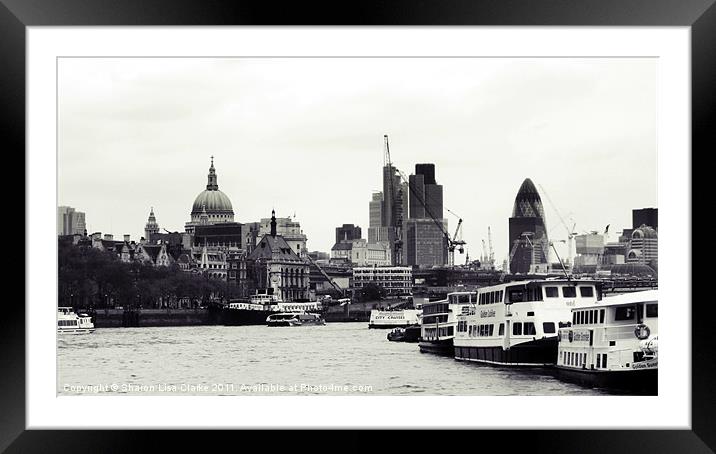 city of London Framed Mounted Print by Sharon Lisa Clarke