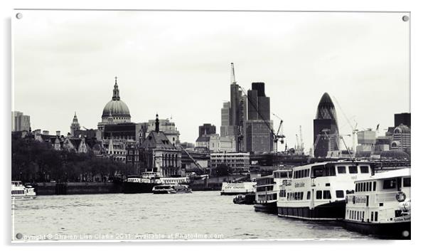city of London Acrylic by Sharon Lisa Clarke