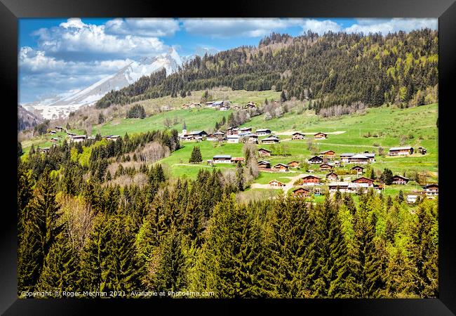 Alpine Serenity Framed Print by Roger Mechan