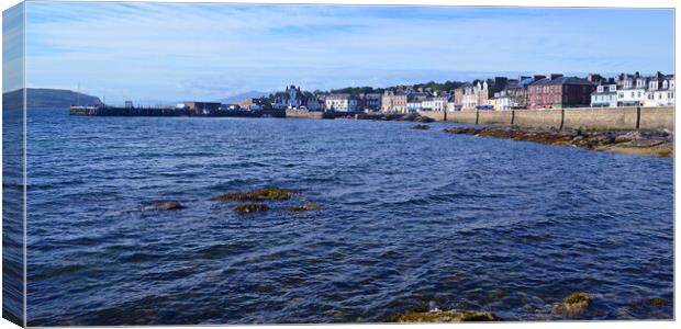 The pier and harbour at Millport Canvas Print by Allan Durward Photography