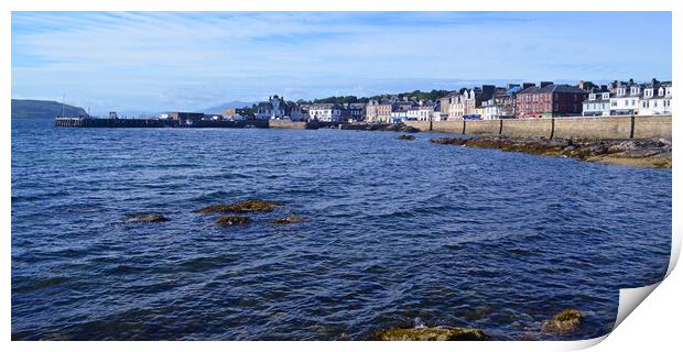 The pier and harbour at Millport Print by Allan Durward Photography