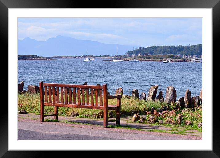 Millport bench, and what a view! Framed Mounted Print by Allan Durward Photography