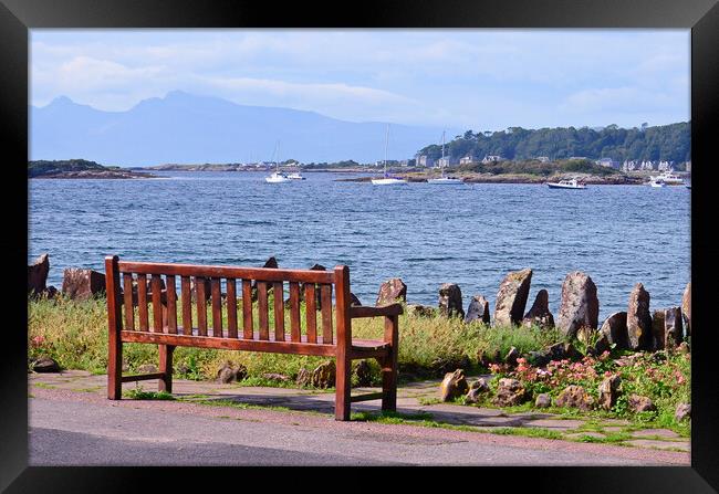 Millport bench, and what a view! Framed Print by Allan Durward Photography