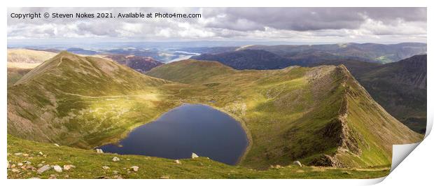 Majestic Helvellyn Panorama Print by Steven Nokes